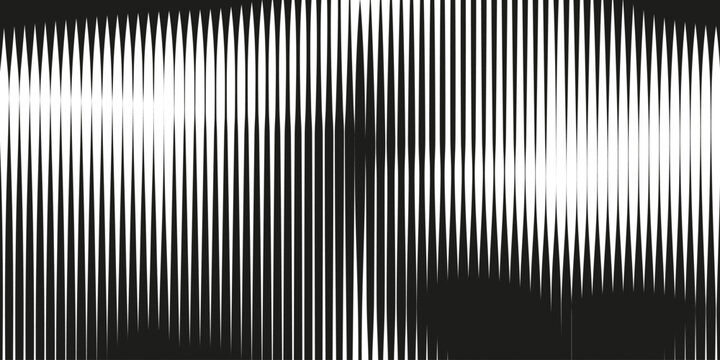 Abstract background with stripes of varying thickness. Halftone effect line pattern. Modern grunge pop art texture for posters, banners, covers, designs, labels, and stickers. Vector eps10