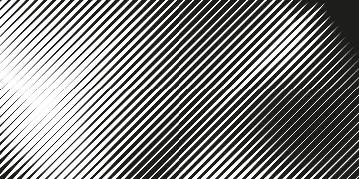 Abstract background with stripes of varying thickness. Halftone effect line pattern. Modern grunge pop art texture for posters, banners, covers, designs, labels, and stickers. Vector eps10