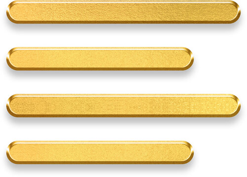 Elegant 3d gold align left symbol with metallic finish for paragraph margin adjustment and text layout design