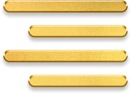 Premium 3d gold align right symbol with metallic depth for professional text alignment and document formatting