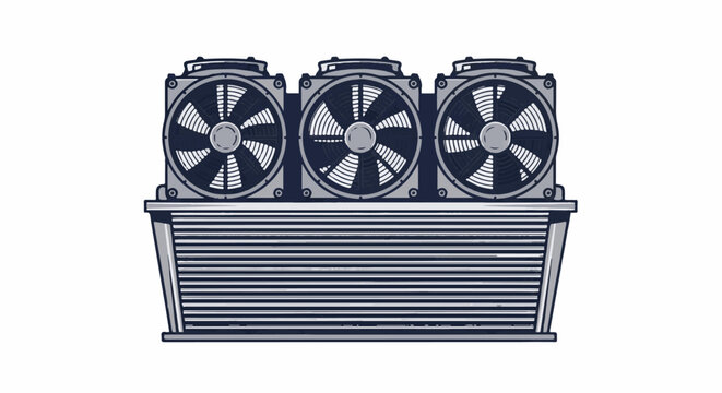 Triple fan cooling system for electronic devices