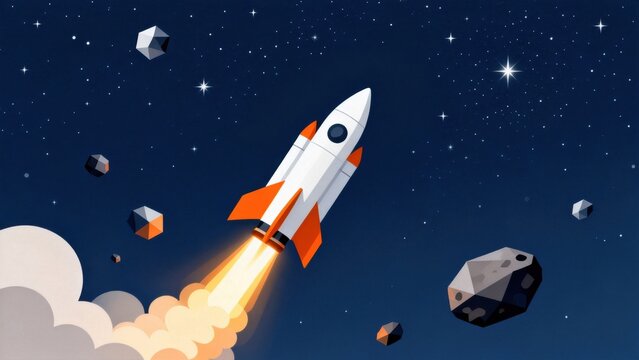 Rocket Launching in Space