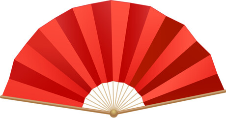 Red Folding Fan © JoyImage