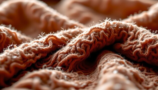 A close up view of a textured material with a complex pattern resembling a natural fabric or carpet