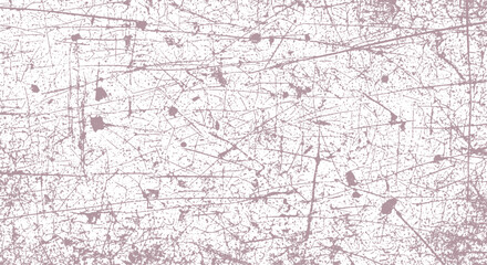 Obraz premium Abstract background texture resembling scratched and distressed white paper with scattered dark purple marks and lines