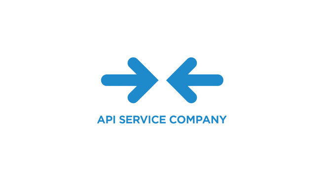 API Integration Concept with Arrows and Text