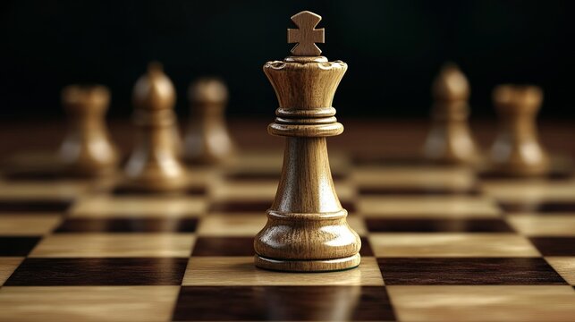 Classical elegance showcased in a compelling game board design featuring a symbolic chess set.