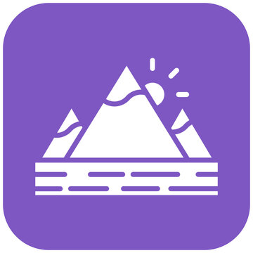 Sunset Landscape Icon