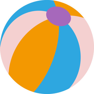 Colorful Inflatable Beach Ball Vector Illustration Isolated.
Simple Bright Summer Beach Ball Clipart in Flat Design Style.
Multicolor Beach Ball Icon for Summer Holiday and Vacation Themes.
