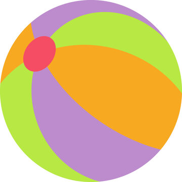 Colorful Inflatable Beach Ball Vector Illustration Isolated.
Simple Bright Summer Beach Ball Clipart in Flat Design Style.
Multicolor Beach Ball Icon for Summer Holiday and Vacation Themes.

