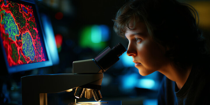 Exploring gene editing therapeutics in modern science labs microscopy insights innovative research environment close-up perspective