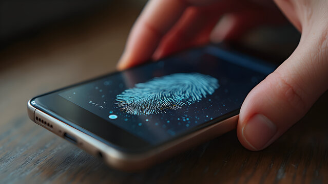 Showcasing fingerprints on phone screens. Ultra realistic tactile touch technology. Enhancing smartphone user experience. Innovative designs for modern devices.