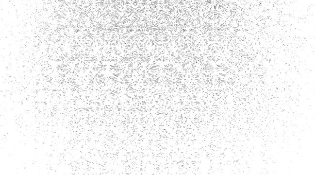 Fading gray textured pattern with swirling lines and scattered dots on white background