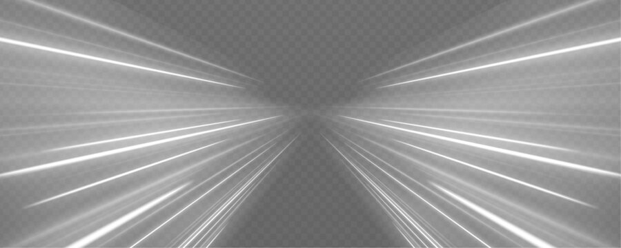 Futuristic white spiral creates deep motion tunnel effect. Snow and wind particles rotate inward in smooth flow. Transparent background enhances visual space.