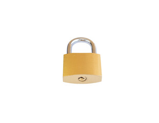 Fototapeta premium Closeup of golden padlock