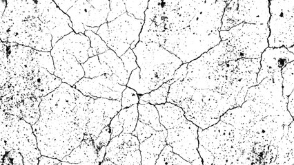 Obraz premium Cracked earth surface with dry mud and sand texture pattern natural ground