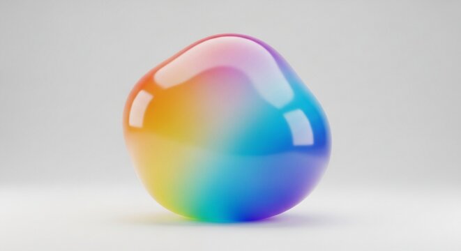 Abstract colorful blob