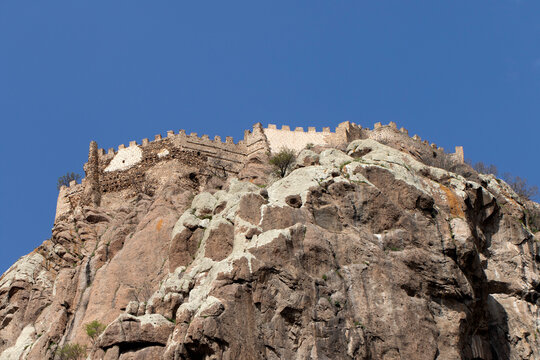 Afyonkarahisar Castle (Karahisar Kalesi) is a 226-meter-high volcanic rock fortress in the city center, used by many civilizations from the Hittites to the Ottomans and featuring Seljuk-era structures