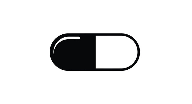 Slider control icon flat design with black and white elements