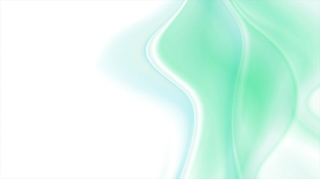 Light blue green smooth blurred wavy abstract elegant background. Video animation Ultra HD 4K 3840x2160