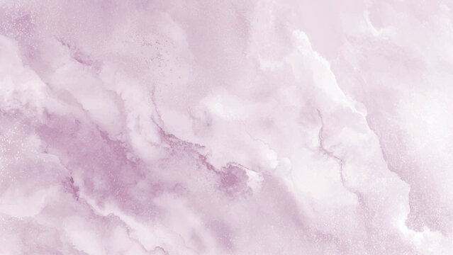 Soft pink marble texture with white clouds and subtle sparkles effect background