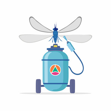 Mosquito Drone with Spray Nozzle