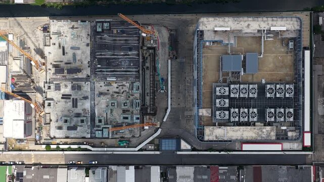 Aerial Drone Video of STT Bangkok 1 Data Center