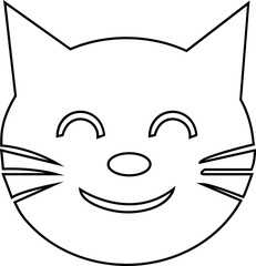 Fototapeta premium cat icons collection. Animal icon set. lack cat silhouette vector icon collection featuring many different feline poses such as sitting, stretching, playing, jumping, and walking in a clean, modern gr