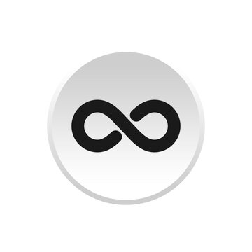 simple infinity icon for numbers and time