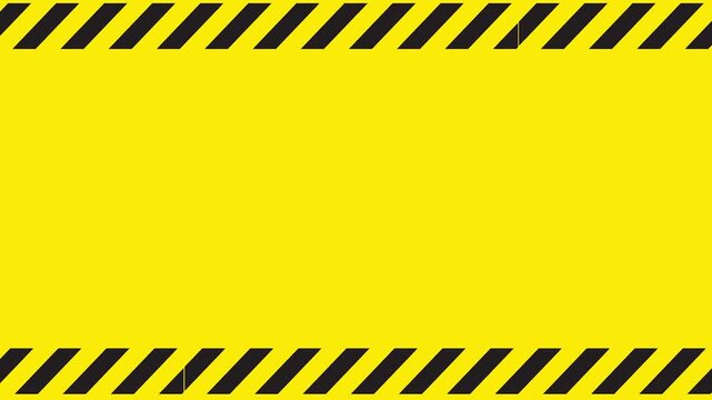 Caution: A striking pattern of black and yellow stripes serves as a visual warning, drawing attention to a potentially hazardous zone or area.