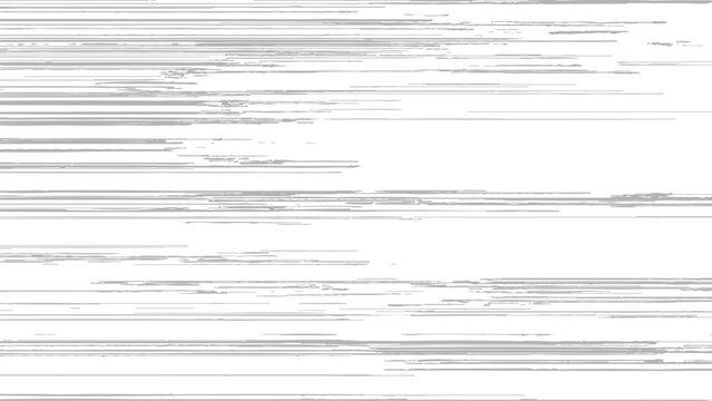 Distressed glitchy digital screen with lots of horizontal lines and pixelated damage technology error