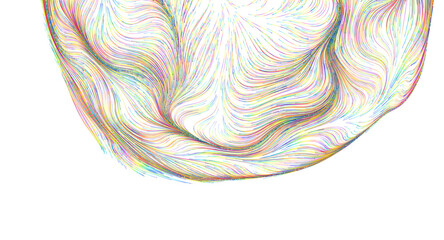 Dynamic abstract artwork with flowing colorful lines. A striking visual ideal for design © vegefox.com