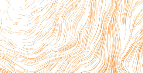 Fototapeta premium Abstract design featuring dynamic, flowing lines in shades of orange and white, evoking movement and a sense o