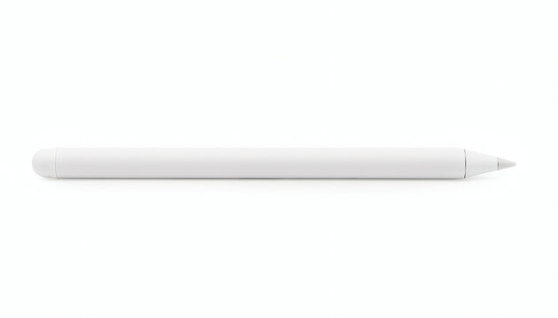 White digital stylus pen isolated