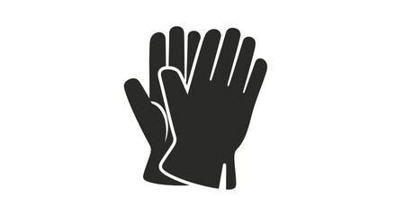 Obraz premium Black gloves for protection and safety.