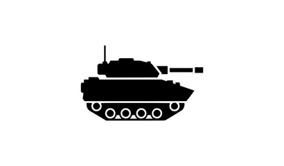 Minimalist flat tank vector icon for military infographic and web design © MdIbrahimIslam