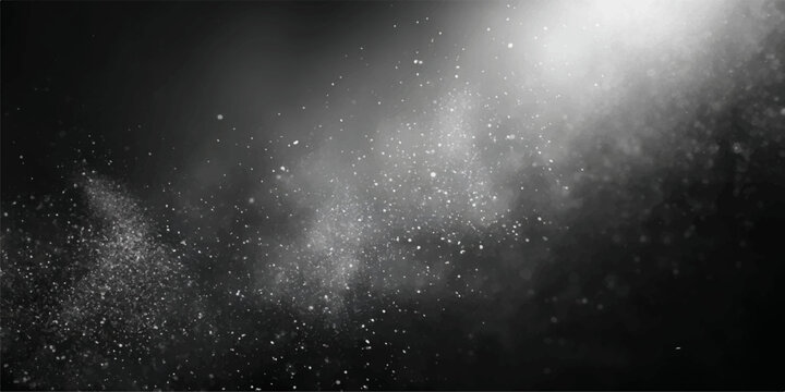 Abstract raindrops on a dark window reflect a glowing blue nebula and distant stars across a stormy night sky