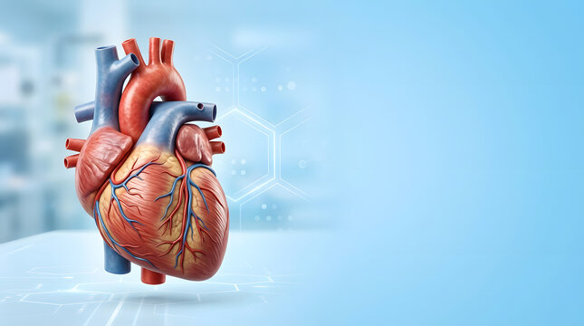 Heart anatomy and health illustration