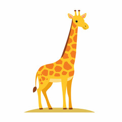Obraz premium Cute Cartoon Giraffe Illustration