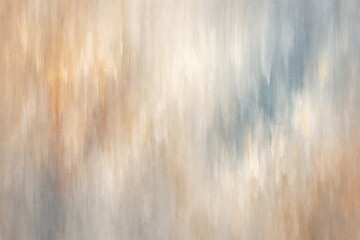 Fototapeta premium Abstract painted background, with vertical brush, strokes in soft, shades of beige, grey, and muted blue