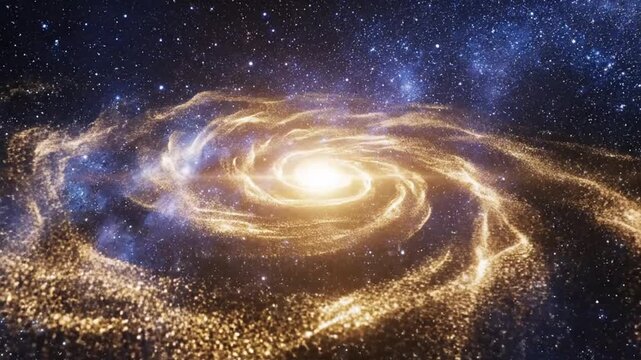 Spiral Galaxy in Deep Space Exploration.