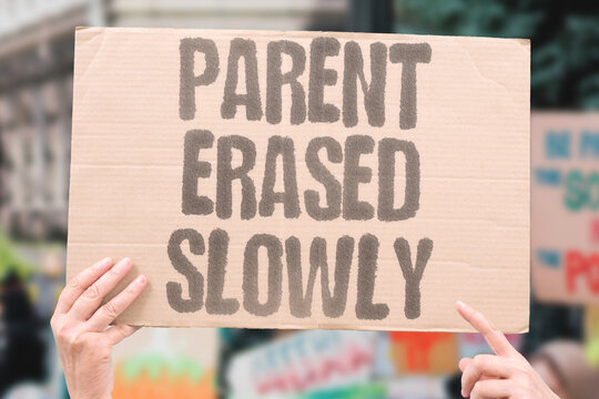 "Parent Erased Slowly" Parental alienation progressively erodes a child's relationship with a targeted parent through sustained psychological manipulation. PARENT. ALIENATION. PSYCHOLOG. ERASE. CHILD.