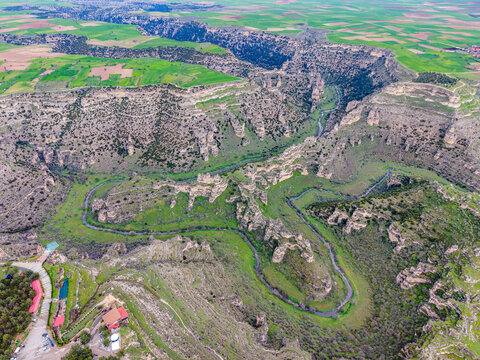 Scenic View of Ulubey Canyon in Uşak, Turkey