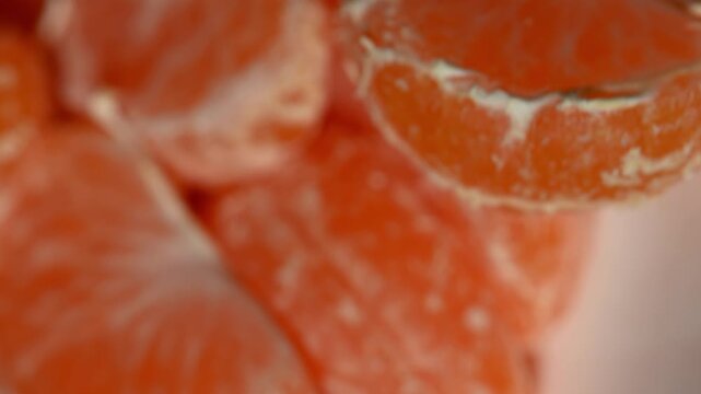 Chrono-Citrus Mandala. Timelapse Deconstruction of a Rotating Mandarin into its Geometric Essence
