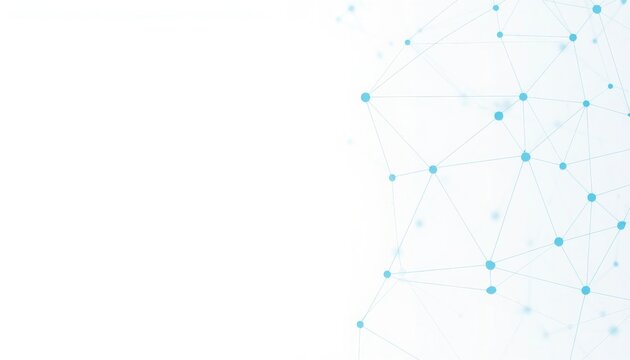 Abstract network connection data structure with blue accents connection abstract structure technology information internet communication geometric background minimalist analysis algorithm