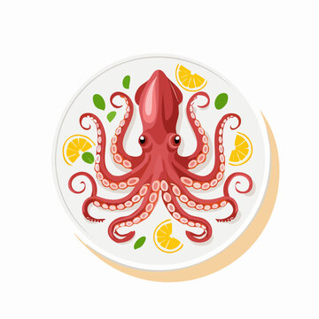 Gegrillter Oktopus griechischer Stil