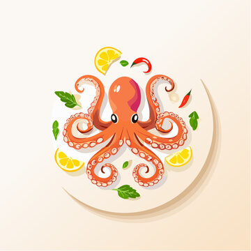 Gegrillter Oktopus griechischer Stil