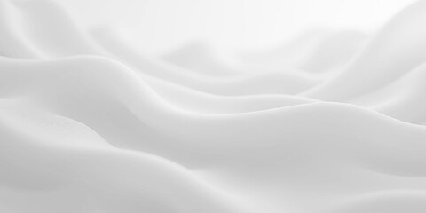 Obraz premium Luxury white silk and satin fabric background featuring smooth flowing waves and a soft textile curve texture for an elegant material backdrop design