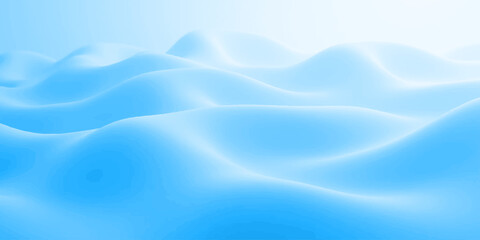Obraz premium Abstract blue silk fabric background featuring a soft flowing wave pattern with smooth liquid motion and elegant satin textile texture for a professional vector wallpaper design