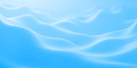 Fototapeta premium An abstract blue background featuring a soft silk texture and flowing water waves creates a smooth satin cloth pattern with shiny liquid motion and light material curves for a textile backdrop